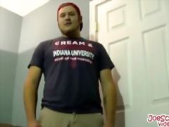 Chubby Bubba likes to jerk his tiny cock when he is alone