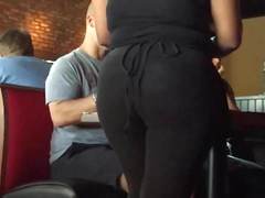 Thick Spandex Waitress Booty